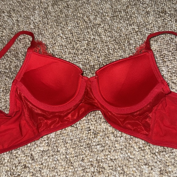 Red Lace Bra - Picture 3 of 4